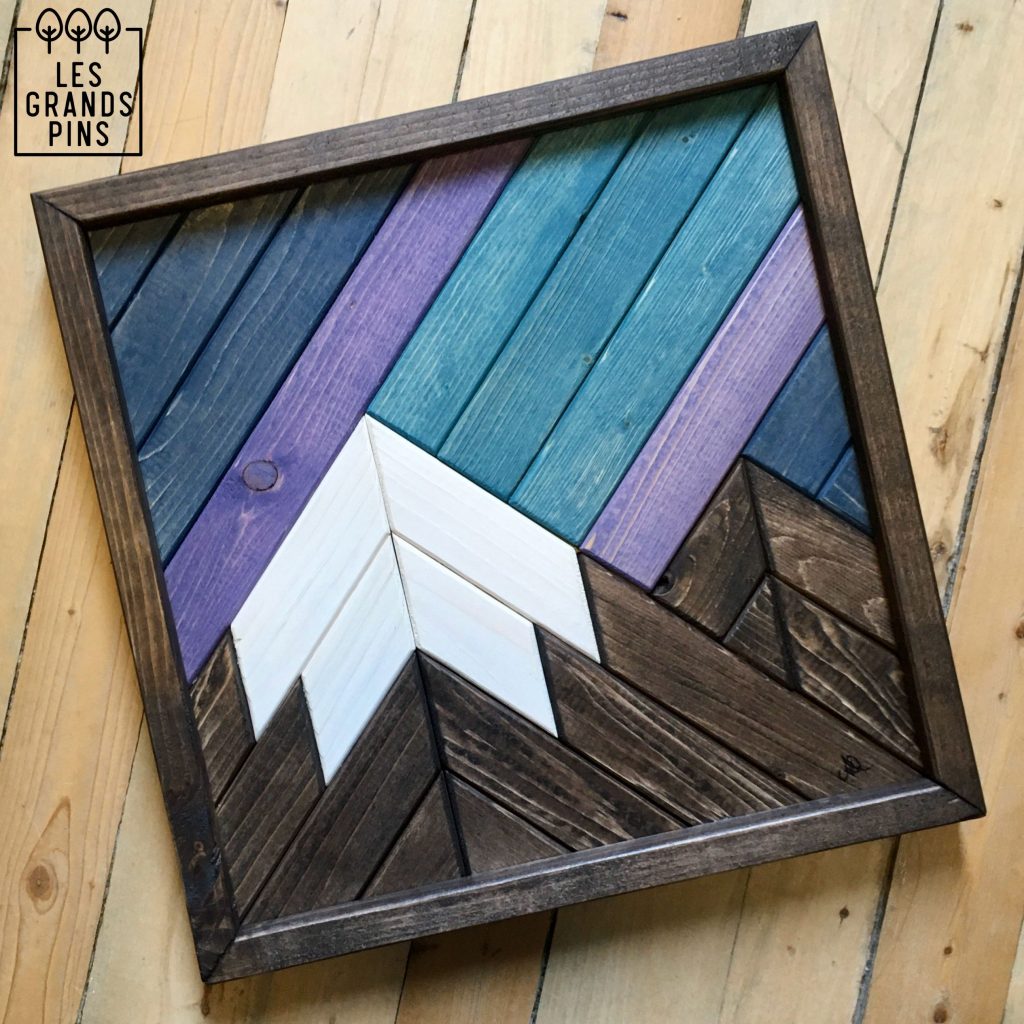 montagne décor mural bois rustique